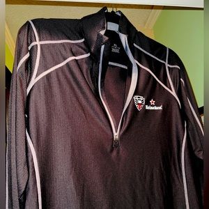 Women’s DC United Soccer Heineken Golf Long Sleeve 1/4 Quarter Zip Sweatshirt XL